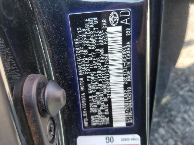 2015 TOYOTA COROLLA L 2T1BURHE7FC337698
