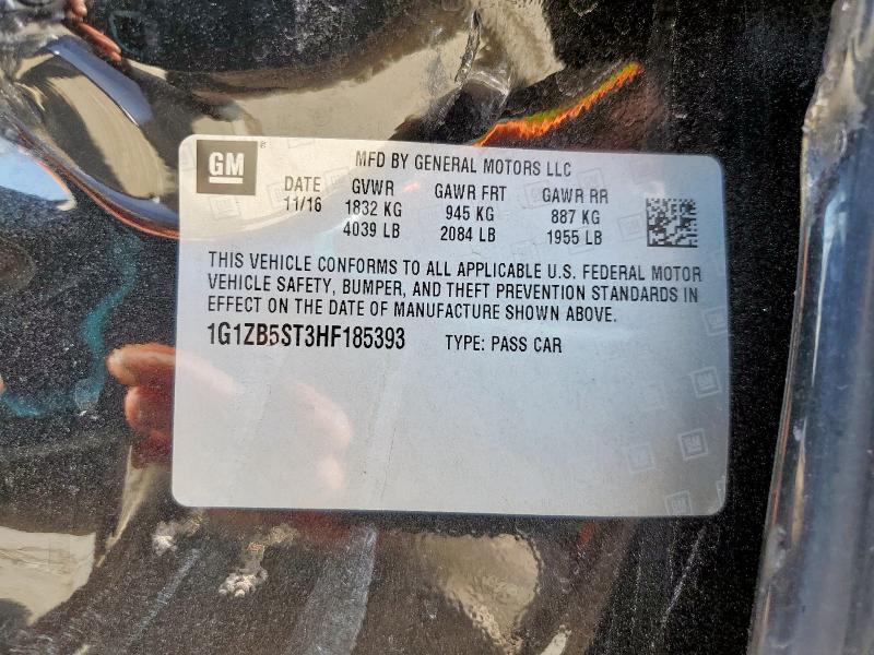 2017 CHEVROLET MALIBU LS 1G1ZB5ST3HF185393