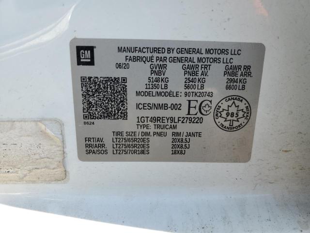 2020 GMC SIERRA K25 1GT49REY9LF279220