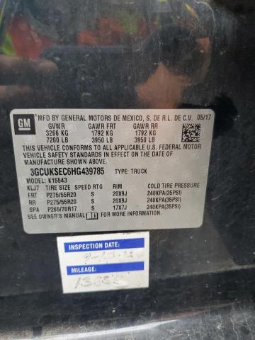 2017 CHEVROLET SILVERADO 3GCUKSEC6HG439785