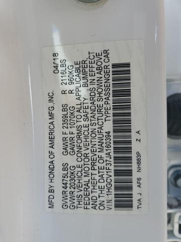 2018 HONDA ACCORD SPORT 1HGCV1F37JA160394