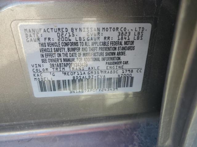 2015 NISSAN SENTRA S #3247031774