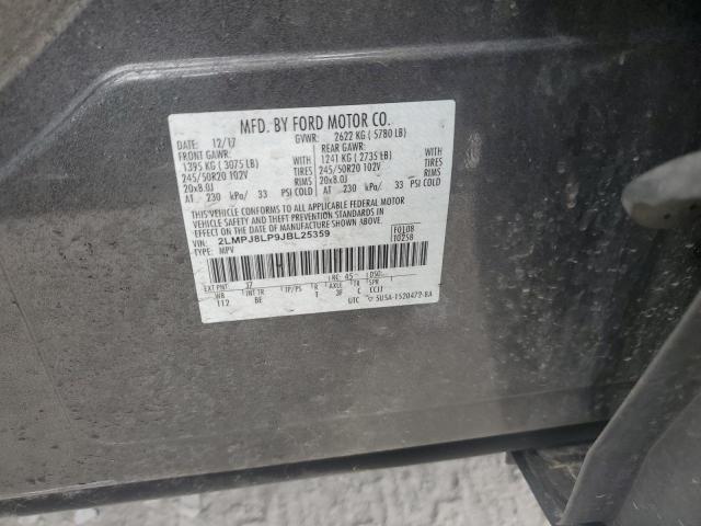 2018 LINCOLN MKX RESERV 2LMPJ8LP9JBL25359