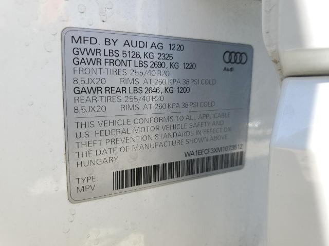 2021 AUDI Q3 PREMIUM PLUS S LINE 45 WA1EECF3XM1073512