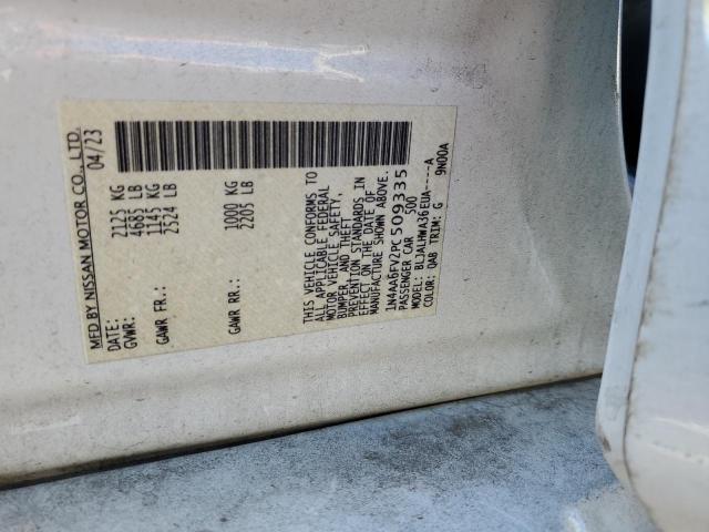 2023 NISSAN MAXIMA PLA 1N4AA6FV2PC509335
