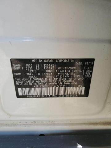 2019 SUBARU OUTBACK TO 4S4BSETC1K3231444