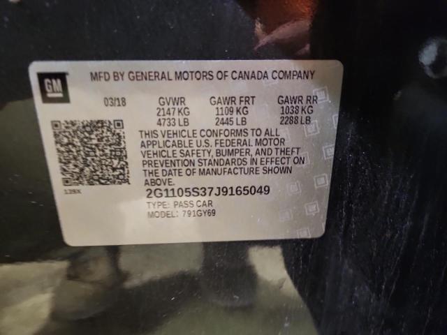 2018 CHEVROLET IMPALA LT 2G1105S37J9165049