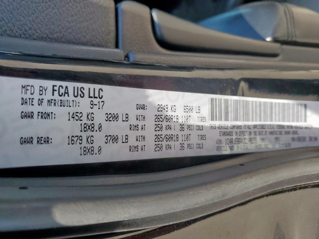 2018 JEEP GRAND CHER 1C4RJEBG4JC149295
