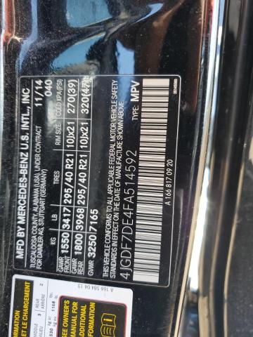 2015 MERCEDES-BENZ GL 550 4MA 4JGDF7DE4FA514592