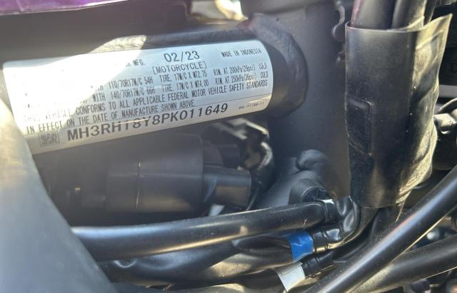 2023 YAMAHA YZFR3 A MH3RH18Y8PK011649