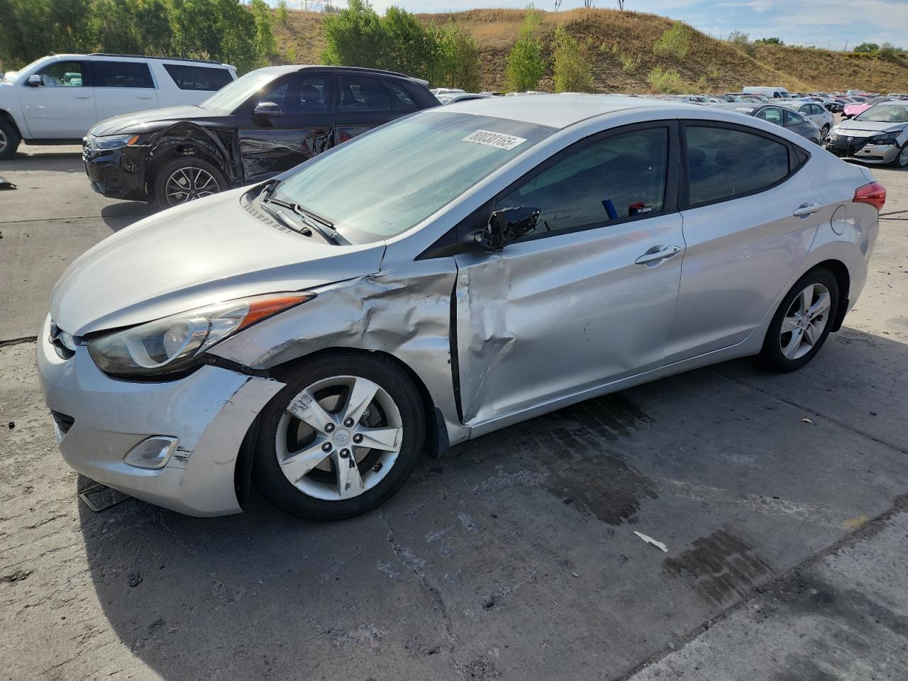 Lot #3317811088 2012 HYUNDAI ELANTRA GL