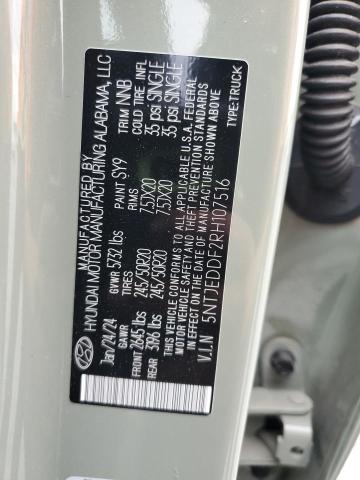 2024 HYUNDAI SANTA CRUZ LIMITED - 5NTJEDDF2RH107516