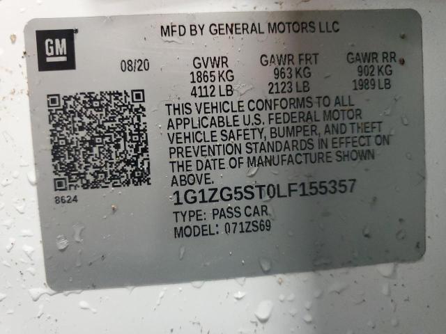 2020 CHEVROLET MALIBU RS #3302688016