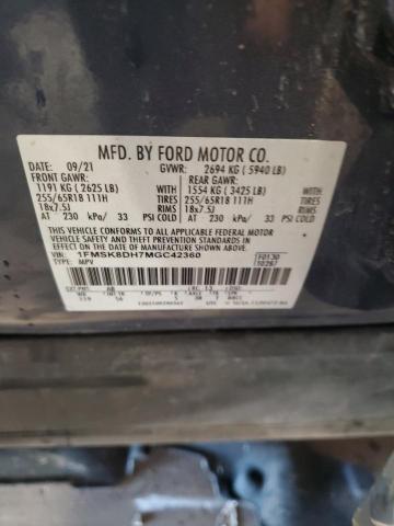 2021 FORD EXPLORER X #3298027141