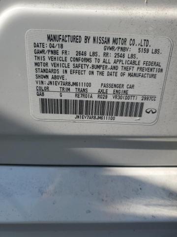 2018 INFINITI Q50 LUXE - JN1EV7AR8JM611100