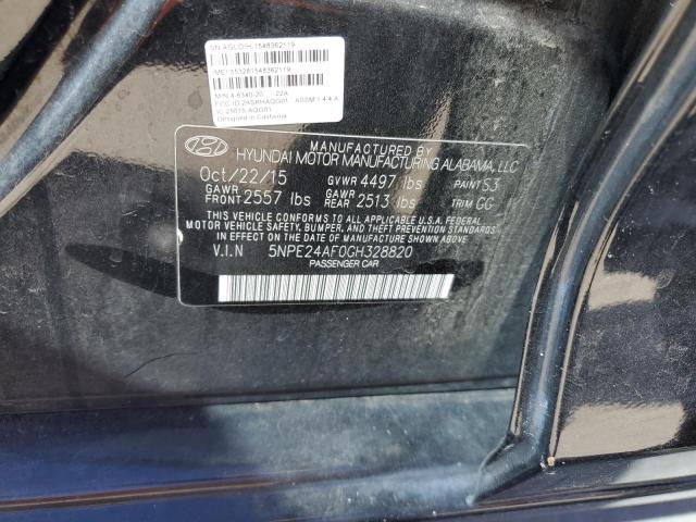2016 HYUNDAI SONATA SE 5NPE24AF0GH328820