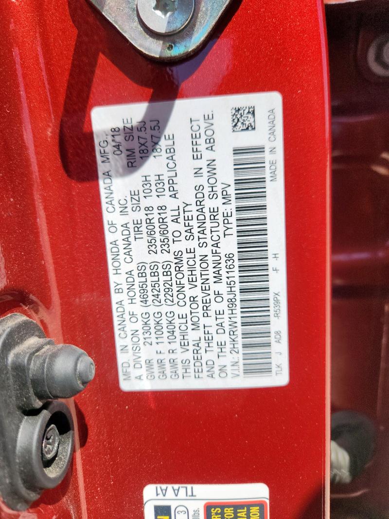 2018 HONDA CR-V TOURI #3304862539