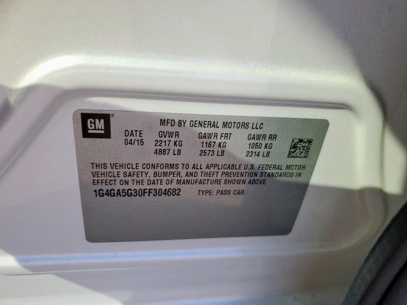 2015 BUICK LACROSSE - 1G4GA5G30FF304682