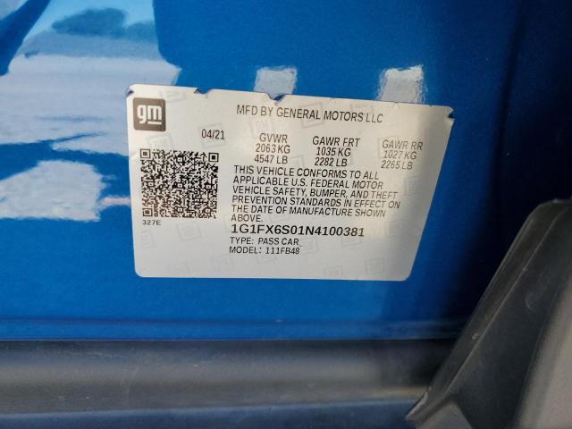 2022 CHEVROLET BOLT EV 2L 1G1FX6S01N4100381