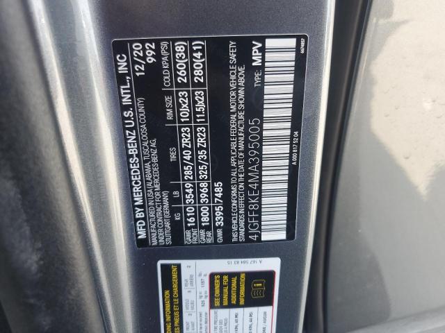 2021 MERCEDES-BENZ GLS 63 AMG 4JGFF8KE4MA395005