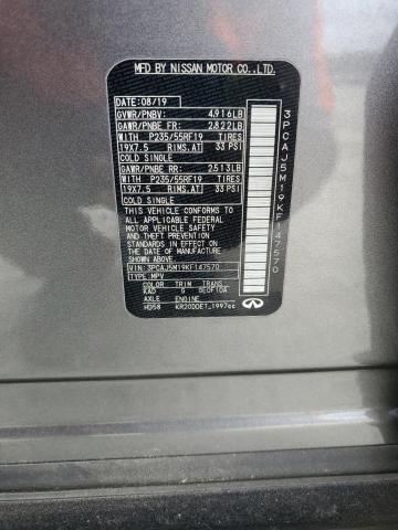 2019 INFINITI QX50 ESSEN 3PCAJ5M19KF147570