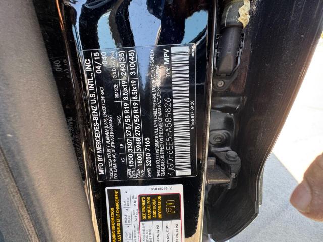 2015 MERCEDES-BENZ GL 450 4MA 4JGDF6EE5FA585826