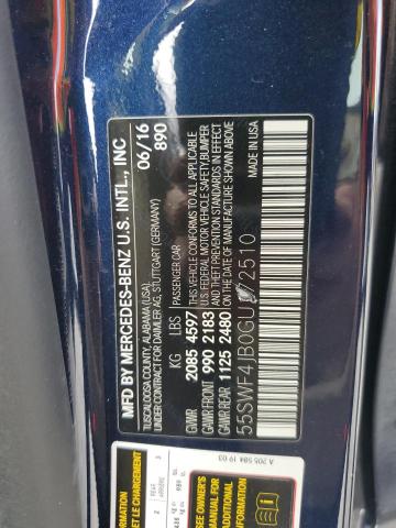 2016 MERCEDES-BENZ C 300 55SWF4JB0GU172510