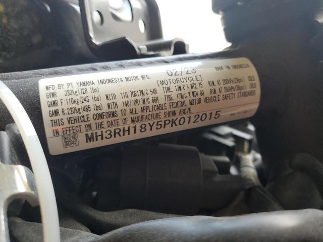 2023 YAMAHA YZFR3 A MH3RH18Y5PK012015