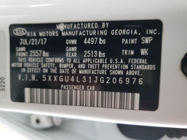 2018 KIA OPTIMA EX 5XXGU4L31JG206976