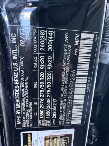 2022 MERCEDES-BENZ GLE 350 4M 4JGFB4KB6NA692286
