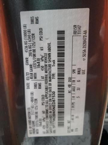 2022 FORD F250 SUPER - 1FT7W2BN5NED87530