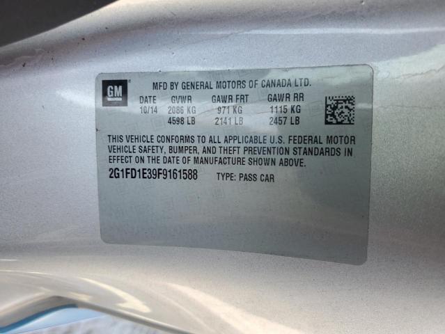 2015 CHEVROLET CAMARO LT 2G1FD1E39F9161588