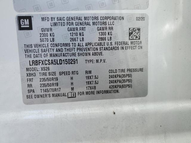 2020 BUICK ENVISION E LRBFXCSA5LD150291