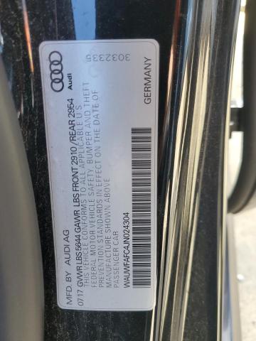 2018 AUDI S7 PREMIUM WAUWFAFC4JN024304