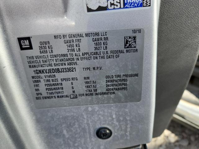 2011 CHEVROLET TRAVERSE L - 1GNKVJED0BJ233621