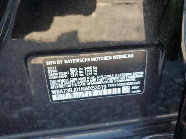 2022 BMW 540 XI WBA73BJ01NWX53019