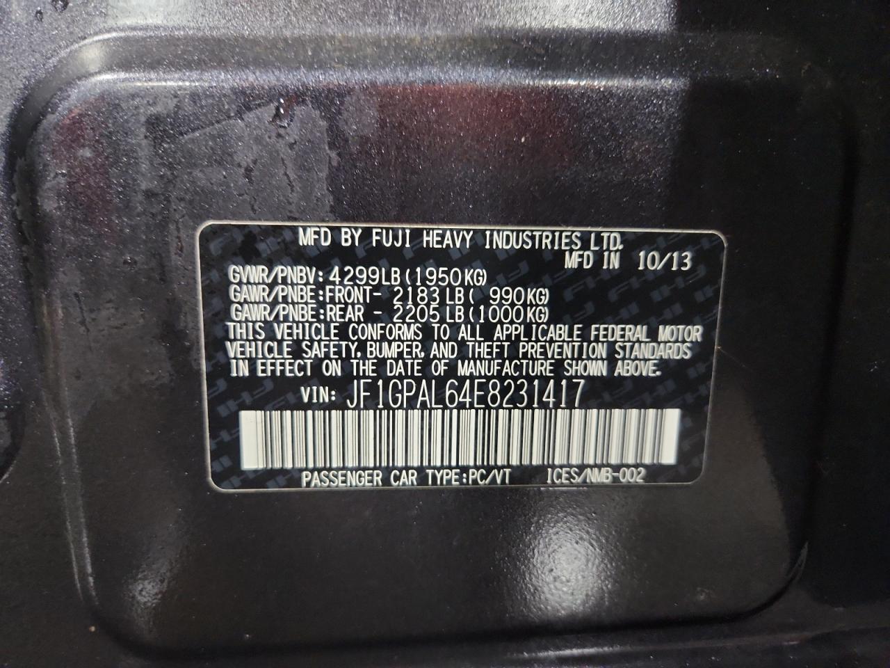 SUBARU IMPREZA SPORT PREMIUM