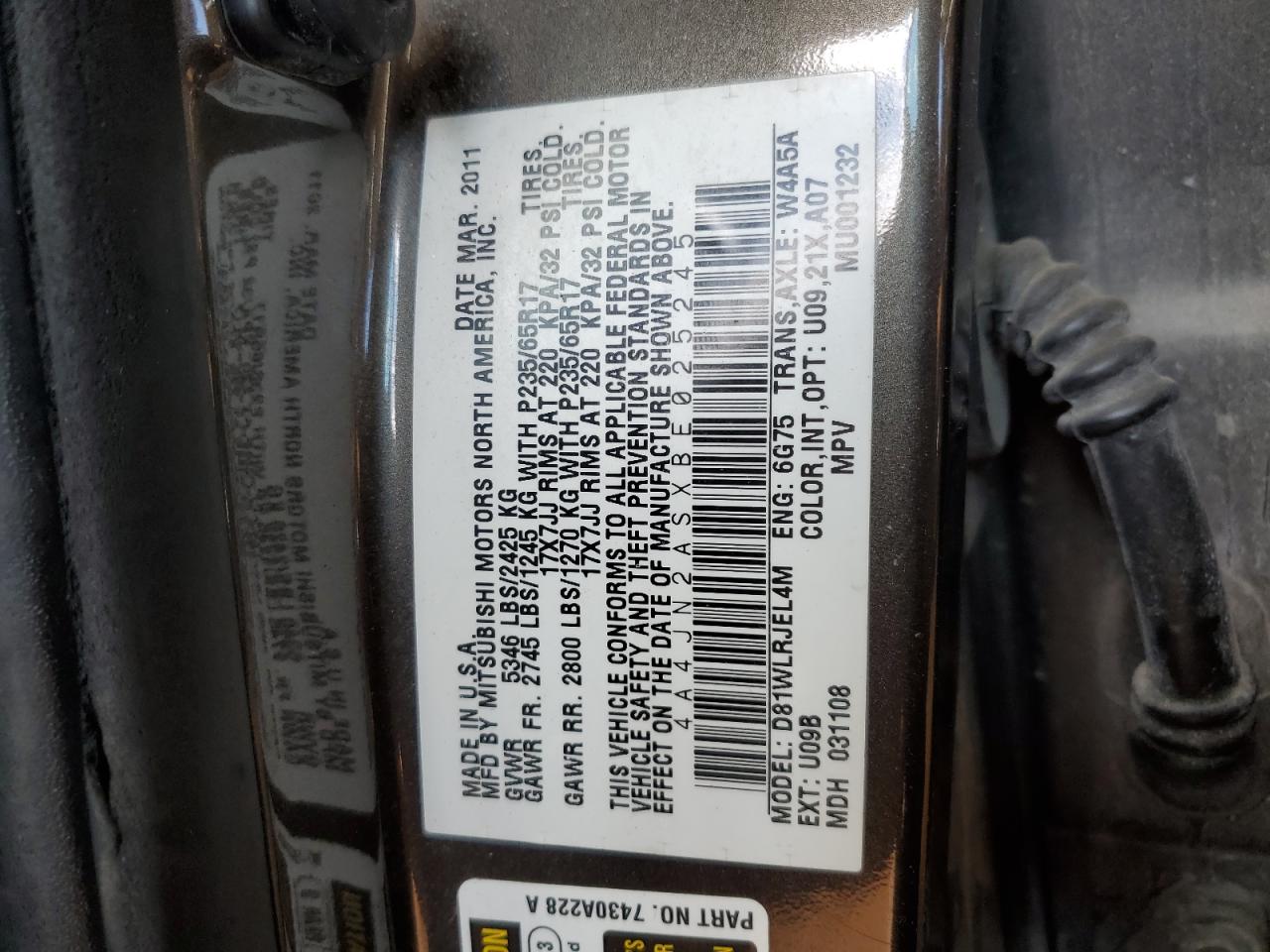 MITSUBISHI ENDEAVOR LS