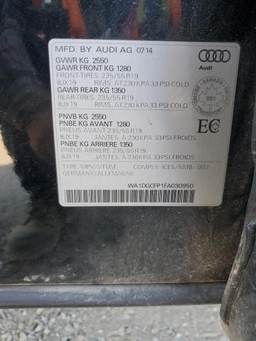 2015 AUDI Q5 PREMIUM WA1DGCFP1FA030950