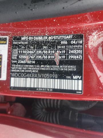 2018 MERCEDES-BENZ GLC 300 4M WDC0G4KBXJV105998