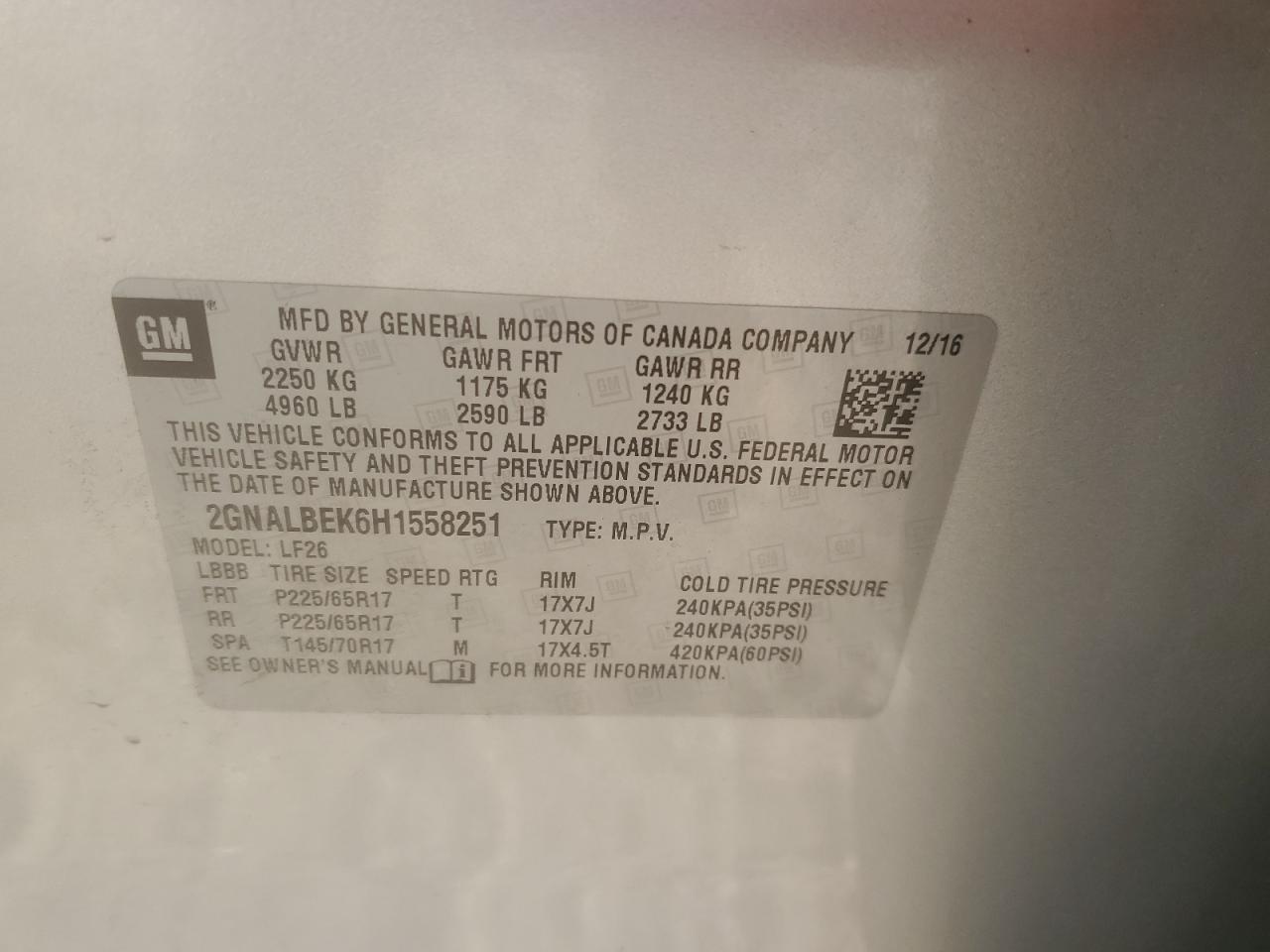 CHEVROLET EQUINOX LS