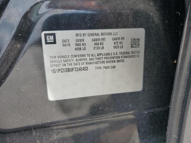 2015 CHEVROLET CRUZE 1G1PC5SB9F7248452
