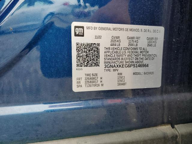2023 CHEVROLET EQUINOX LT 3GNAXKEG6PS146964