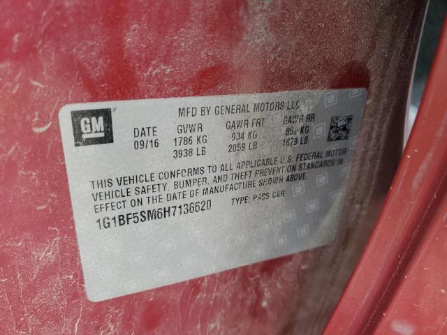 2017 CHEVROLET CRUZE PREM 1G1BF5SM6H7136620