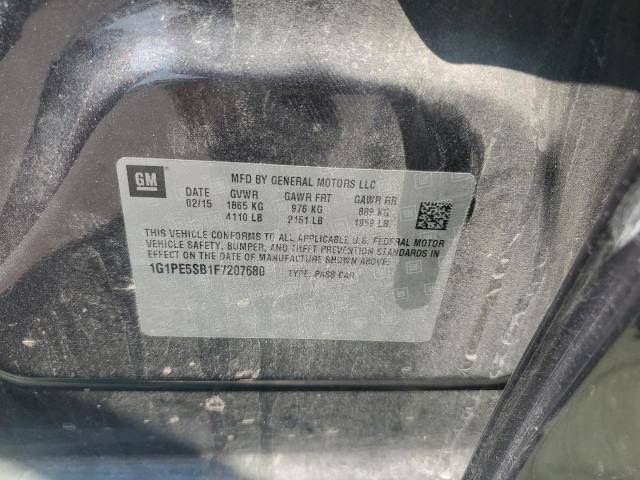 2015 CHEVROLET CRUZE LT #3294404490