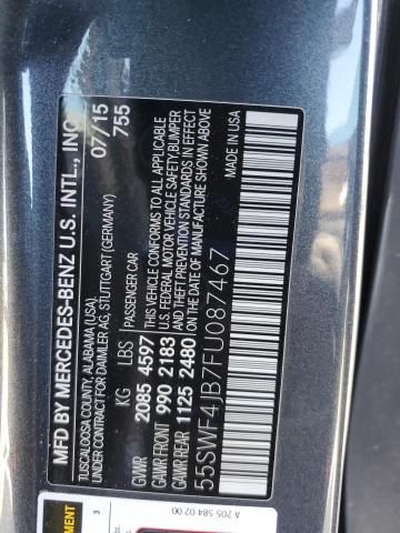 2015 MERCEDES-BENZ C 300 55SWF4JB7FU087467