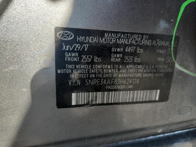 2018 HYUNDAI SONATA SPORT 5NPE34AF8JH624124