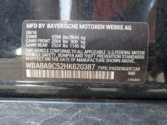 2017 BMW 320 I WBA8A9C52HK620387