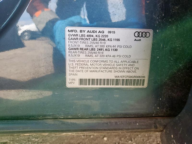 2016 AUDI Q3 PREMIUM WA1EFCFS9GR006295