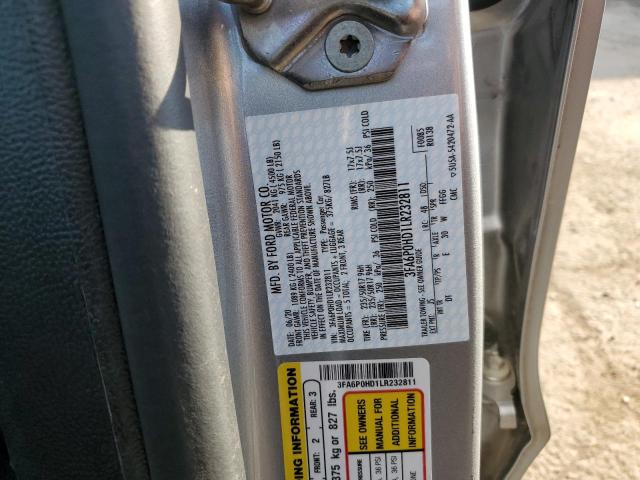 2020 FORD FUSION SE 3FA6P0HD1LR232811